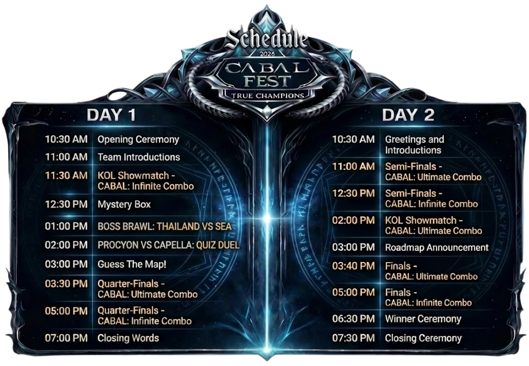 Schedule
